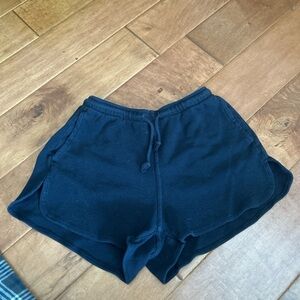 Brandy Melville Navy Blue waffle shorts